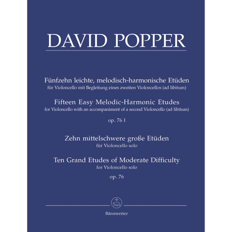 David Popper - 15 Easy Melodic-Harmonic Etudes Op. 76 I