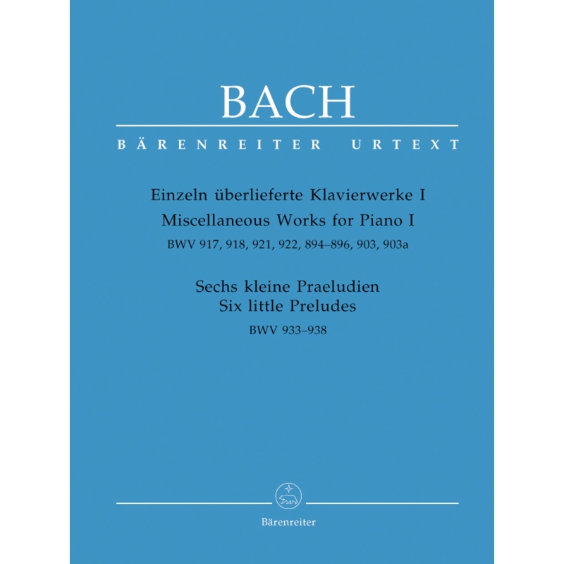 Johann Sebastian Bach - Klavierwerke 1 BWV917 918 921