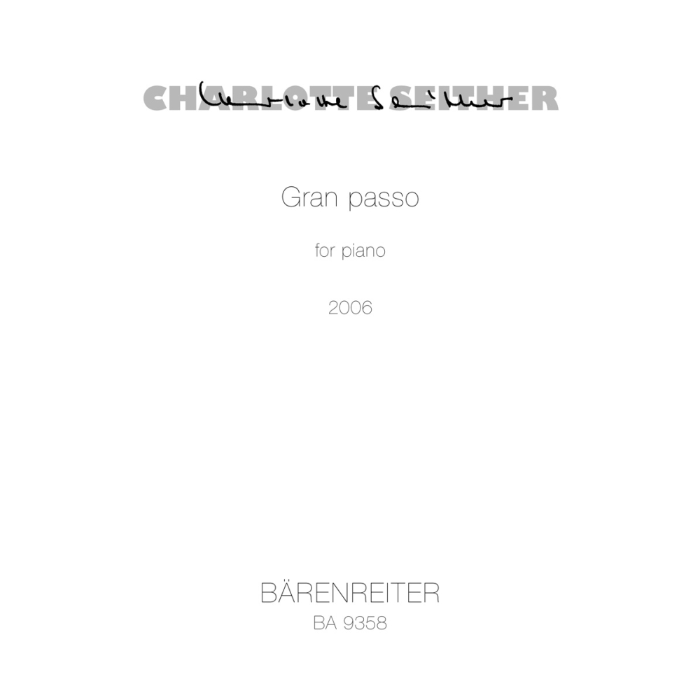 Charlotte Seither - Gran Passo for Piano