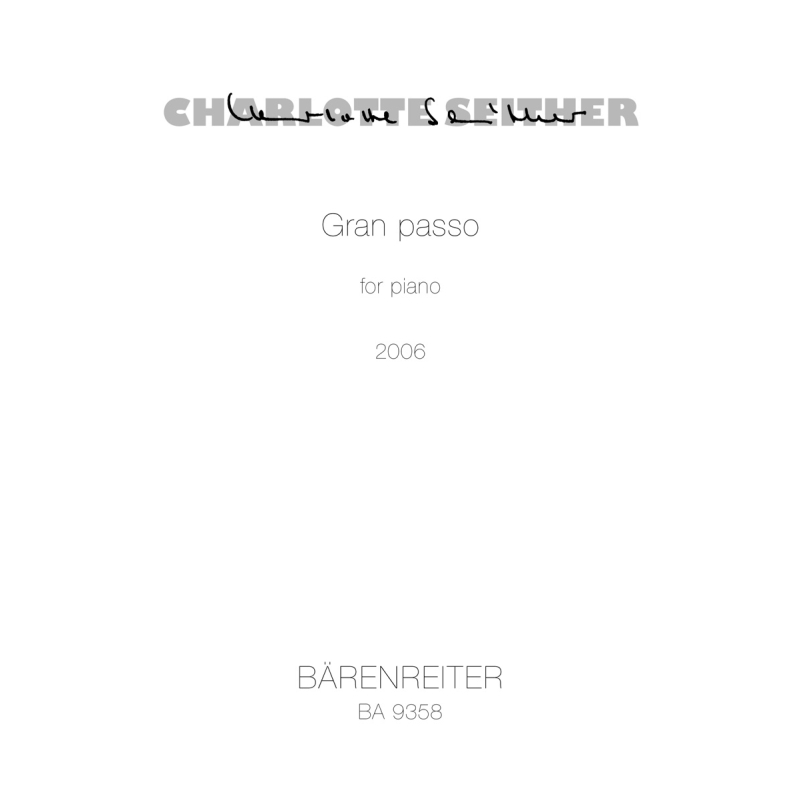 Charlotte Seither - Gran Passo for Piano