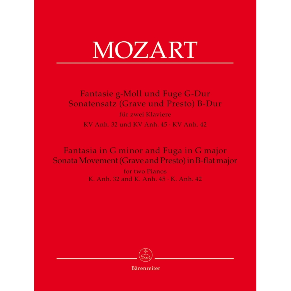 Wolfgang Amadeus Mozart - Fantasia In G Minor And Fugue In G K 32 & 45