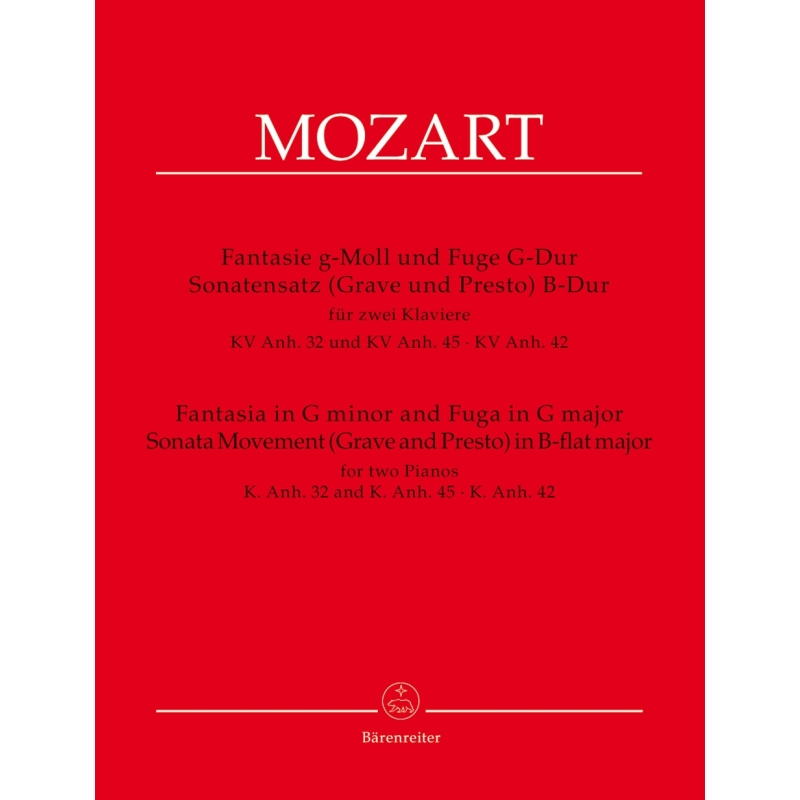 Wolfgang Amadeus Mozart - Fantasia In G Minor And Fugue In G K 32 & 45