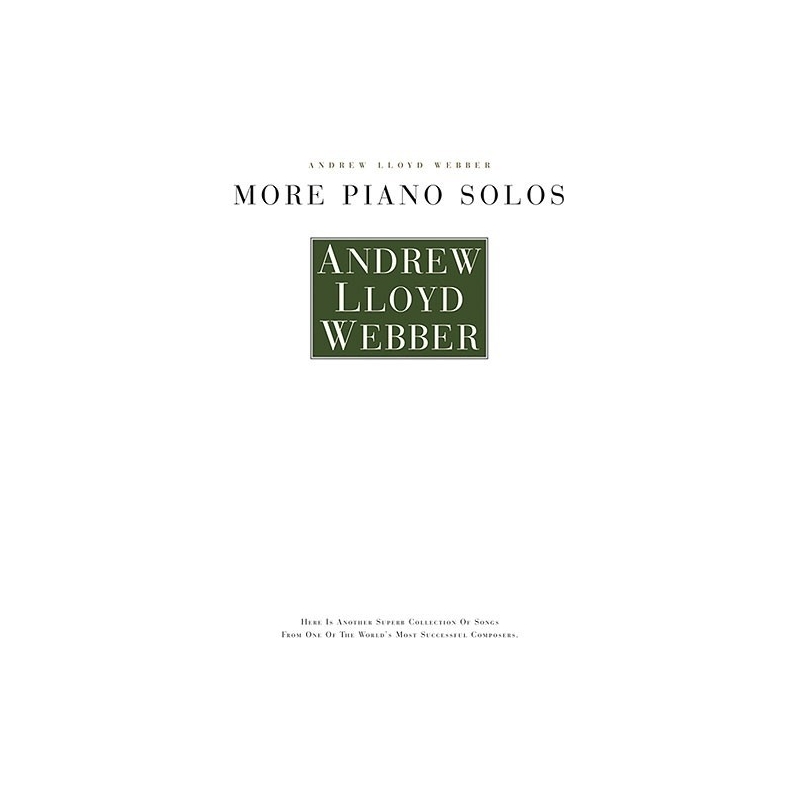 Andrew Lloyd Webber: More Piano Solos
