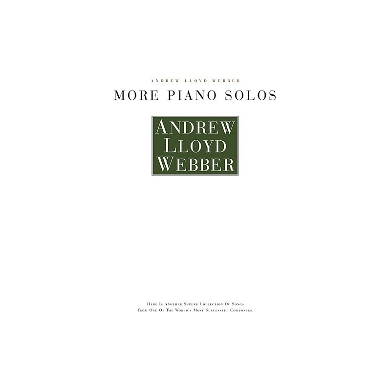 Webber, Andrew Lloyd - More Piano Solos