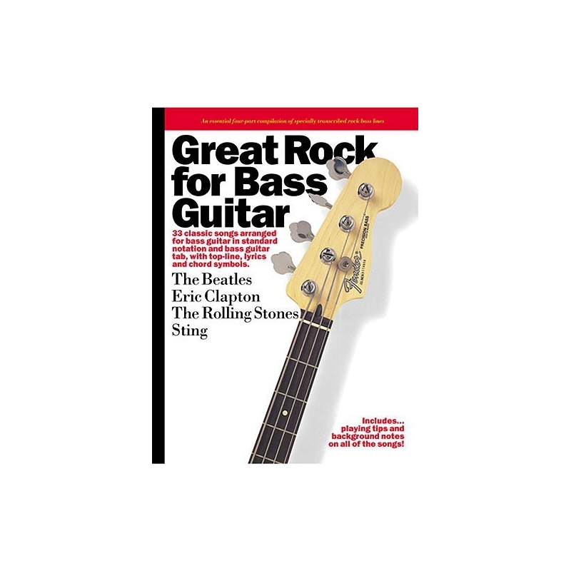 Clapton, Eric - Great Rock For Bass Guitar