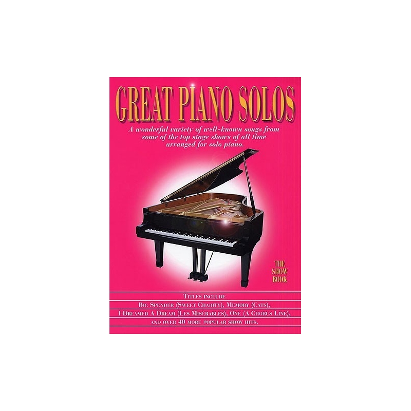Great Piano Solos - The Show Book
