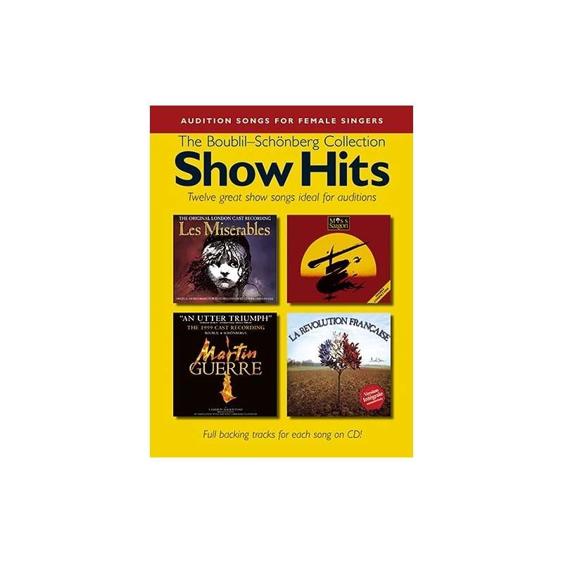 Schönberg, Claude-Michel - Audition Songs Female Show Hits
