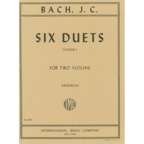 Bach, J.C - 6 Duets Volume 1