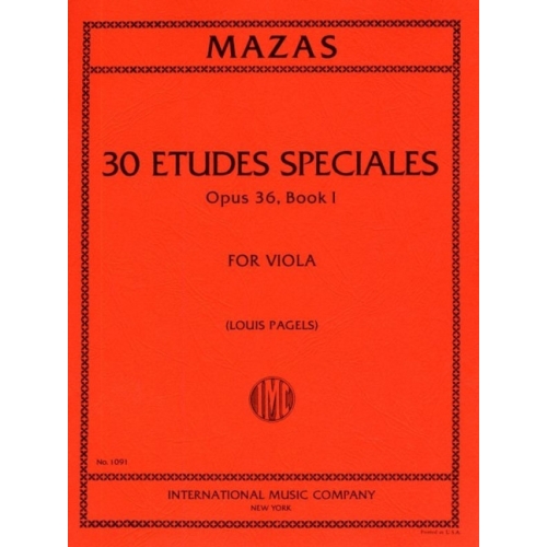 Mazas, Jacques-Féréol - Etudes Speciales Book 1 op.36 