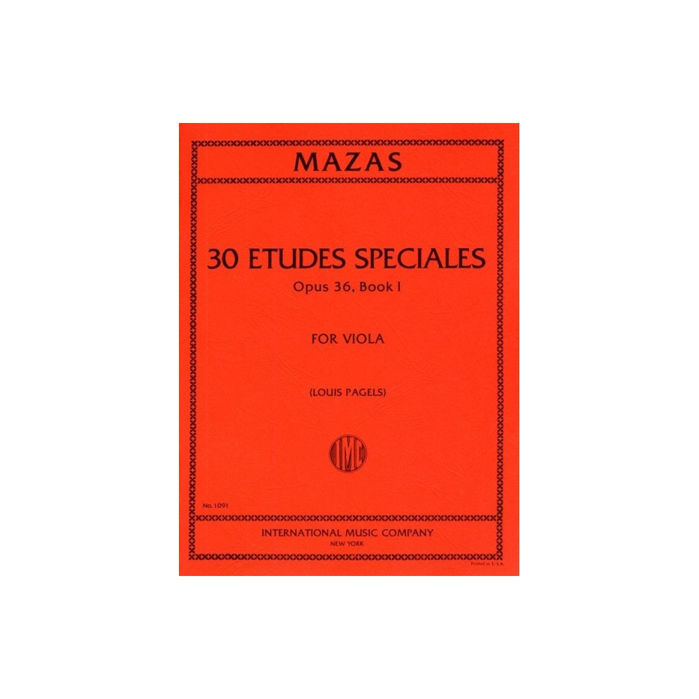 Mazas, Jacques-Féréol - Etudes Speciales Book 1 op.36 
