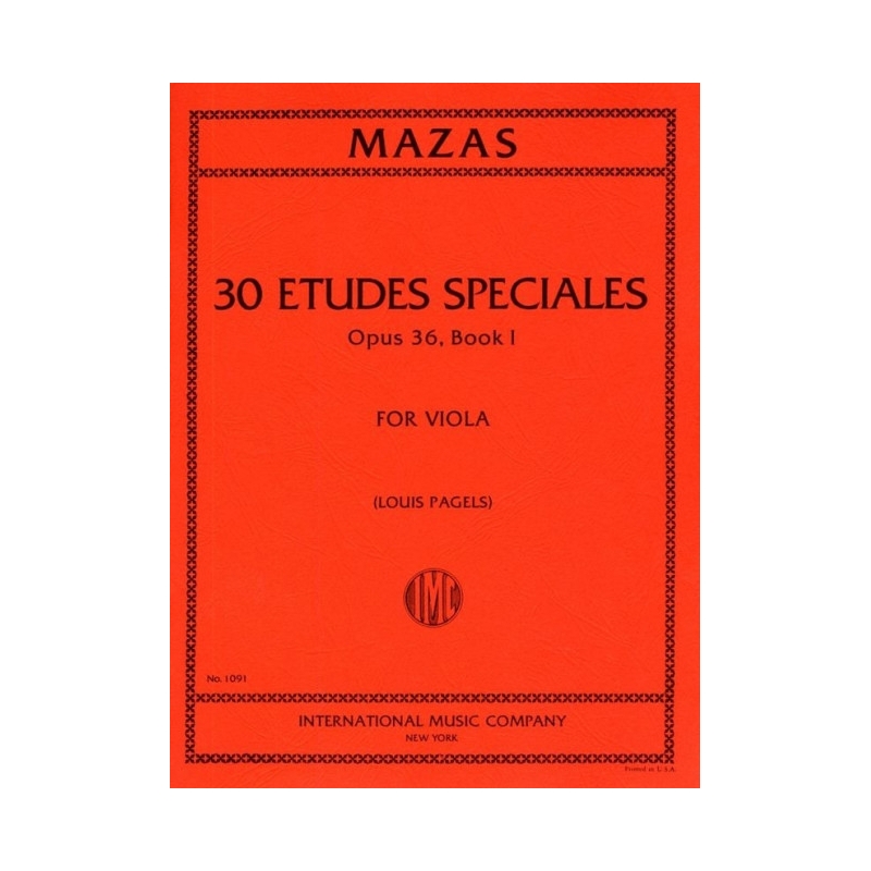 Mazas, Jacques-Féréol - Etudes Speciales Book 1 op.36 
