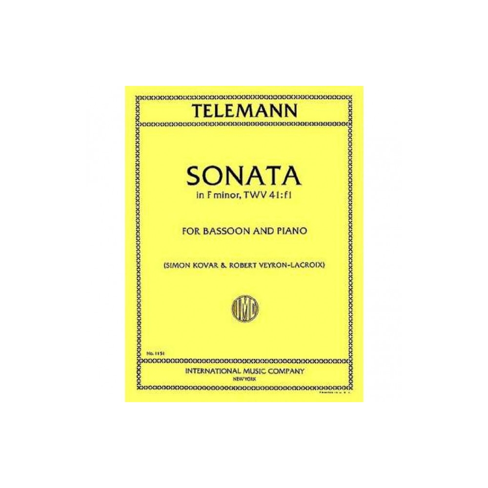 Telemann, Georg Philipp - Sonata in F minor TWV41:f1 