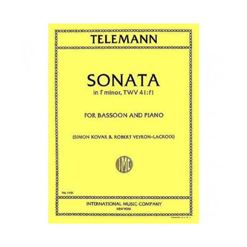 Telemann, Georg Philipp - Sonata in F minor TWV41:f1