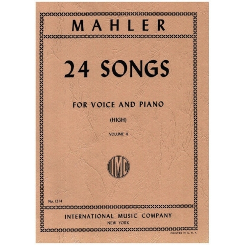Mahler, Gustav - 24 Songs Vol. 2 Vol. 2