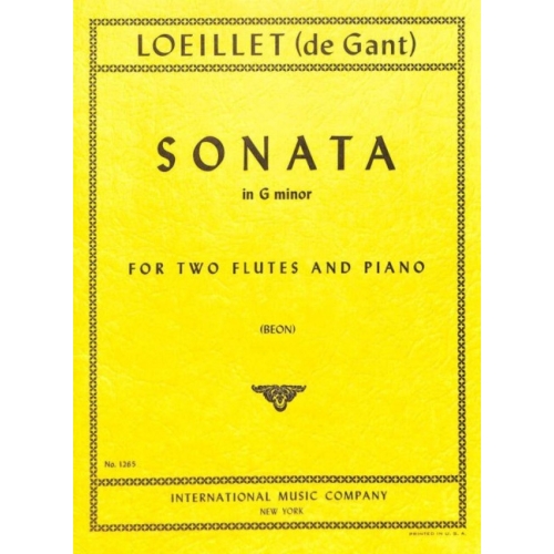 Loeillet de Gant, Jean Baptiste - Sonata in G minor 