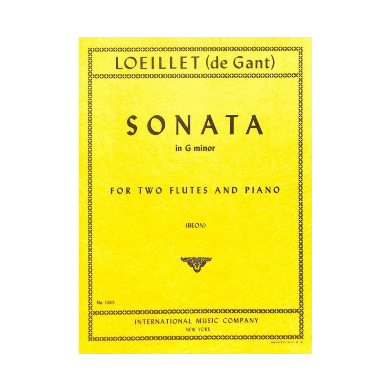 Loeillet de Gant, Jean Baptiste - Sonata in G minor