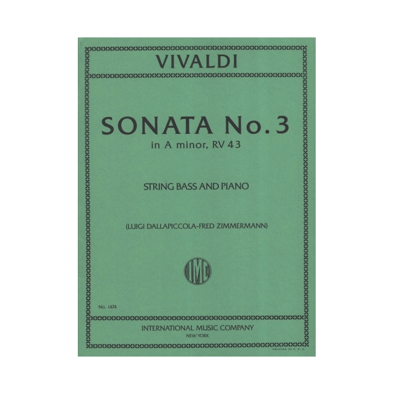 Vivaldi, Antonio - Sonata No. 3 A minor RV.43