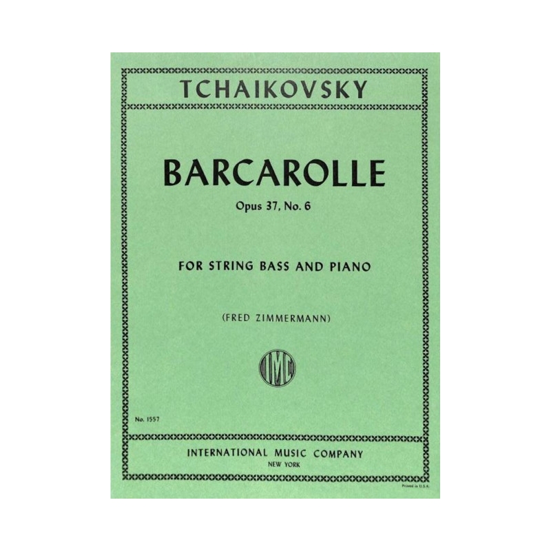 Tchaikovsky, Peter Iljitsch - Barcarolle Op. 37a No. 6
