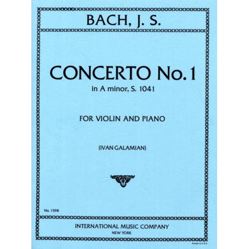 Bach, J.S - Concerto No.1 A...
