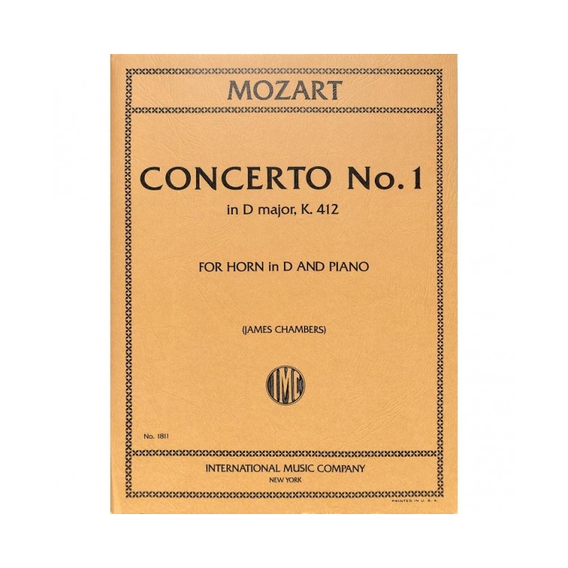 Mozart, Wolfgang Amadeus - Concerto No. 1 in D major KV412 