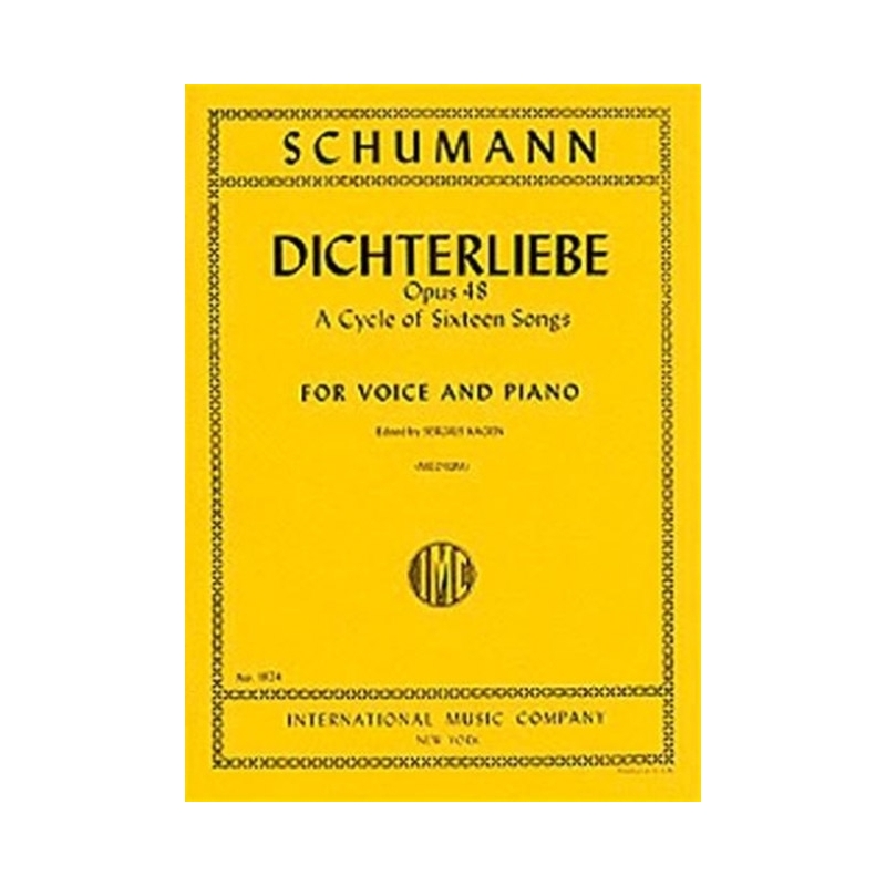 Schumann, Robert - DICHTERLIEBE Op48 Cycle of 16 Songs M Vce Pft 