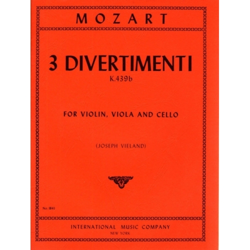 Mozart, Wolfgang Amadeus - Three Divertimenti KV 439b 
