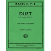 Bach, Carl Philipp Emanuel - DUET CMaj 2Clar 