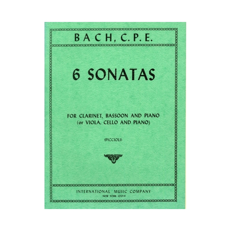 Bach, Carl Philipp Emanuel - 6 Sonatas