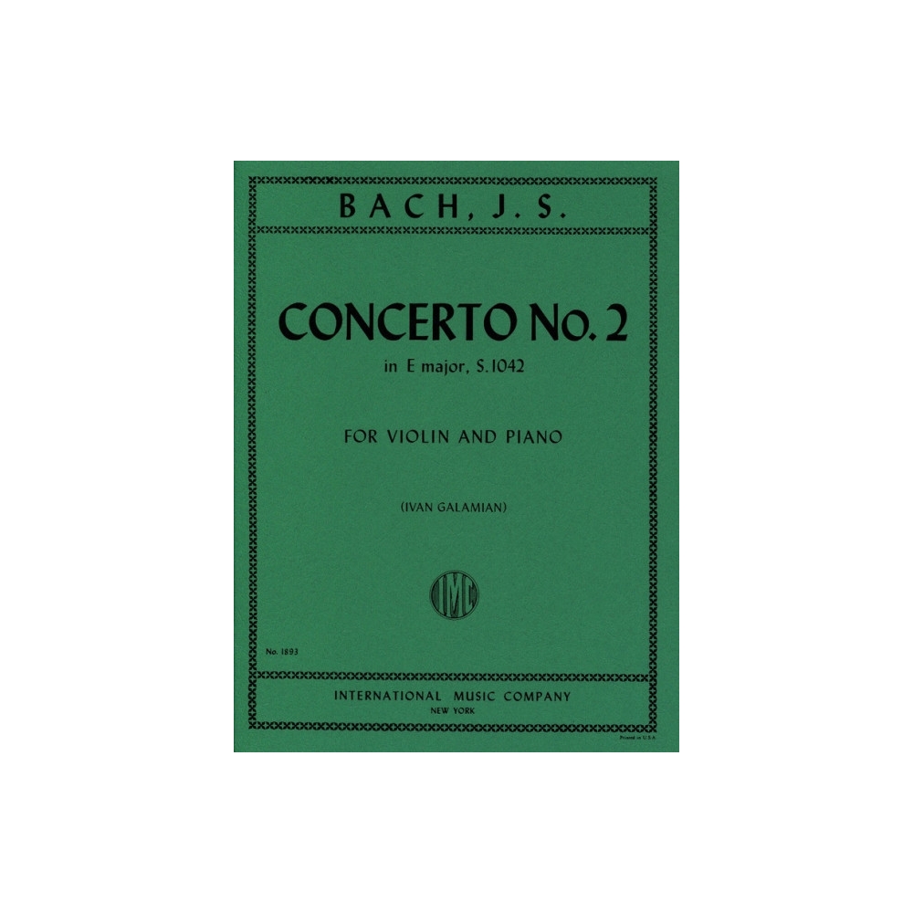 Bach, J.S - Concerto No.2 E major BWV1042 