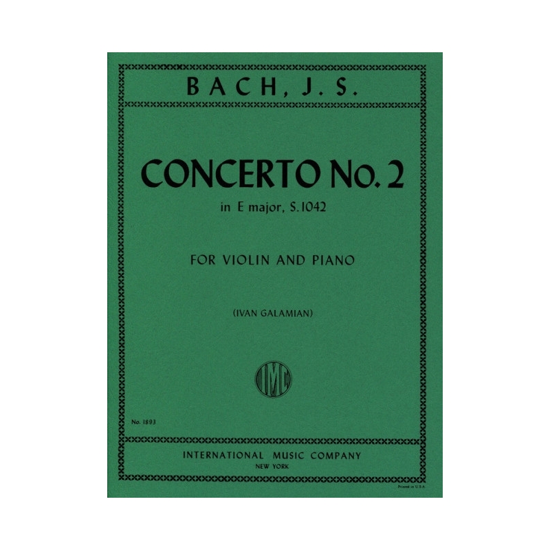 Bach, J.S - Concerto No.2 E major BWV1042