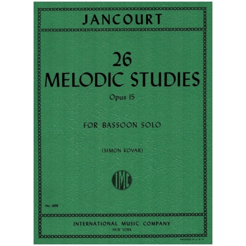 Jancourt, Eugène - 26 Melodic Studies Op. 15