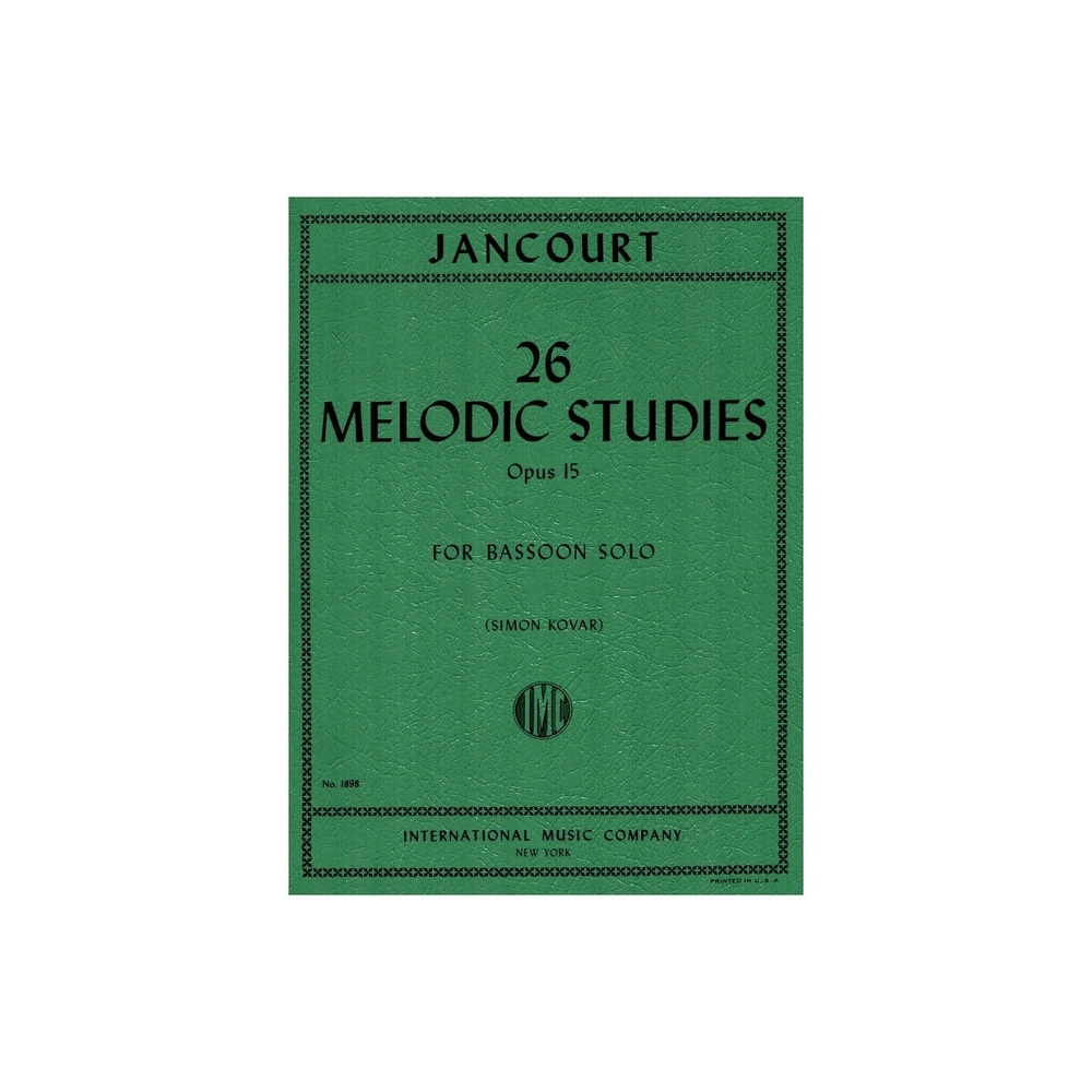 Jancourt, Eugène - 26 Melodic Studies Op. 15