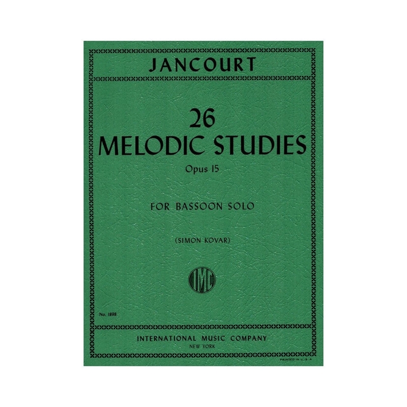Jancourt, Eugène - 26 Melodic Studies op. 15