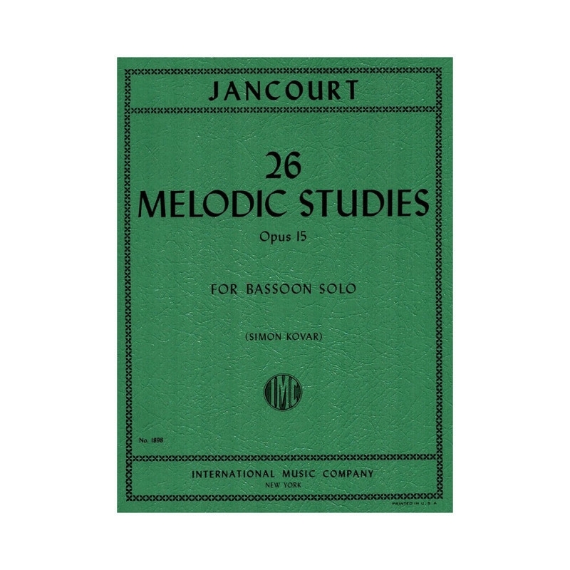 Jancourt, Eugène - 26 Melodic Studies Op. 15