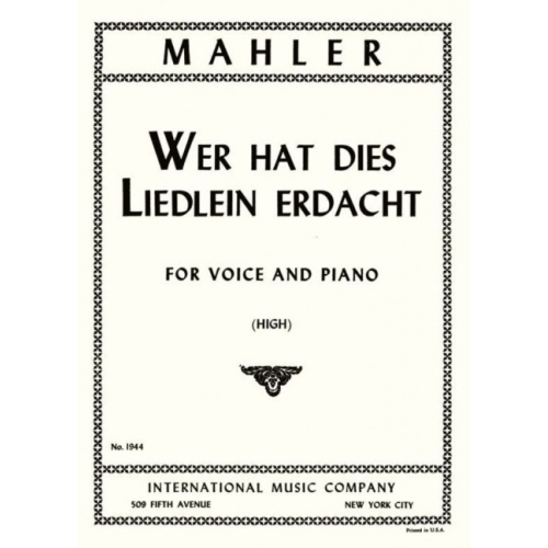 Mahler, Gustav - Wer hat...