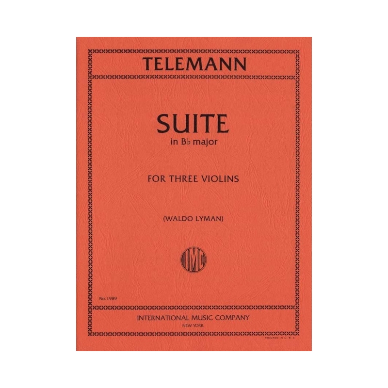 Telemann, Georg Philipp - Easy Suite B flat major 