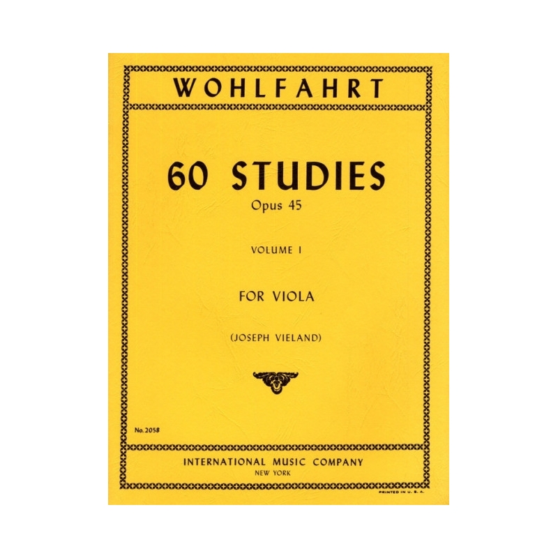 Wohlfahrt, Franz - 60 Studies Vol. 1 op.45 Vol. 1