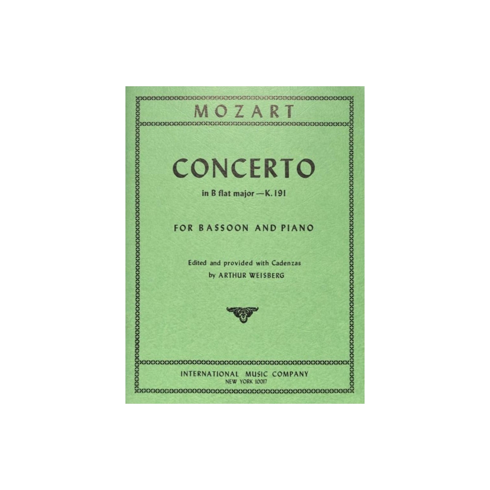Mozart, Wolfgang Amadeus - Concerto in B flat major KV 191 