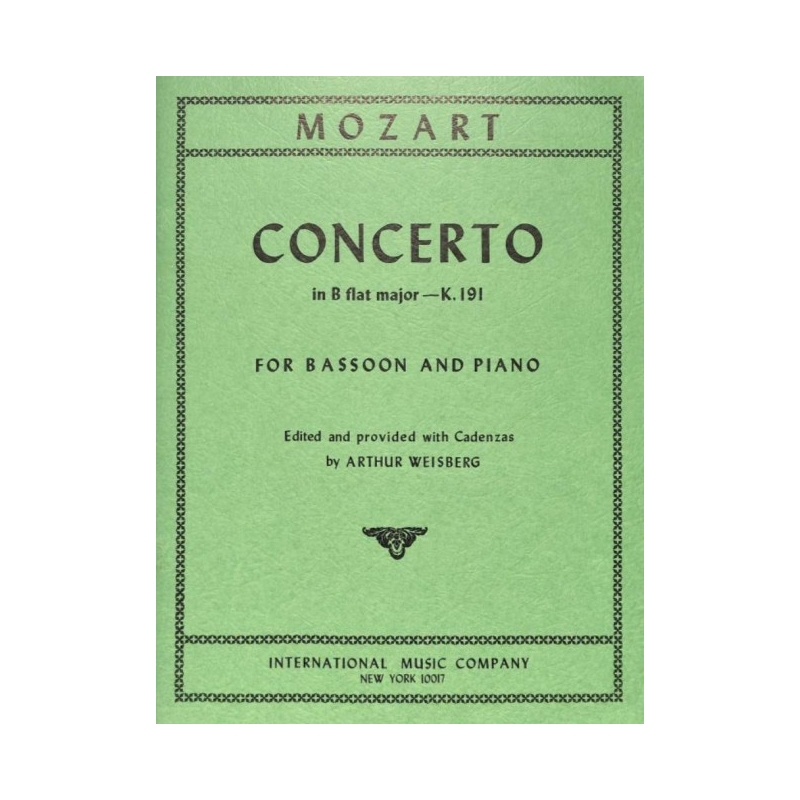 Mozart, Wolfgang Amadeus - Concerto in B flat major KV 191