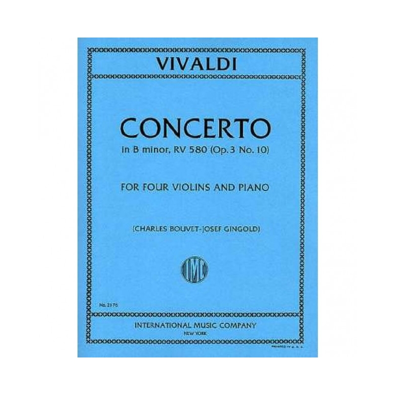Vivaldi, Antonio - Concerto B minor op.3/10 RV580