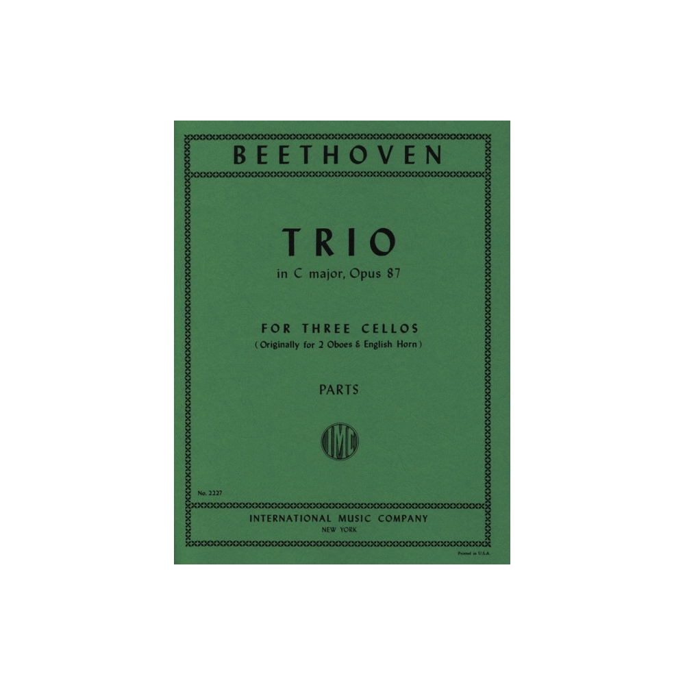 Beethoven, Ludwig van - Trio in C major op. 87 