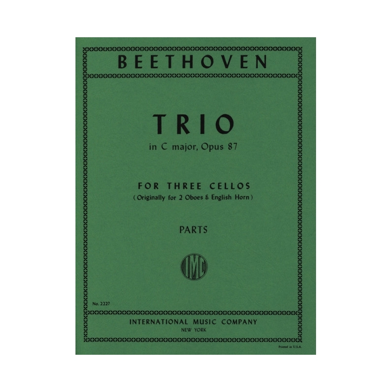 Beethoven, Ludwig van - Trio in C major op. 87 