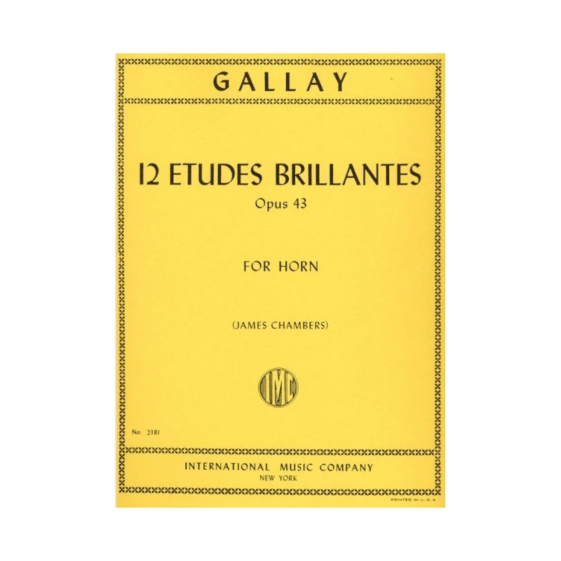 Gallay, Jaques Francois - 12 Etudes Brillantes op. 43 