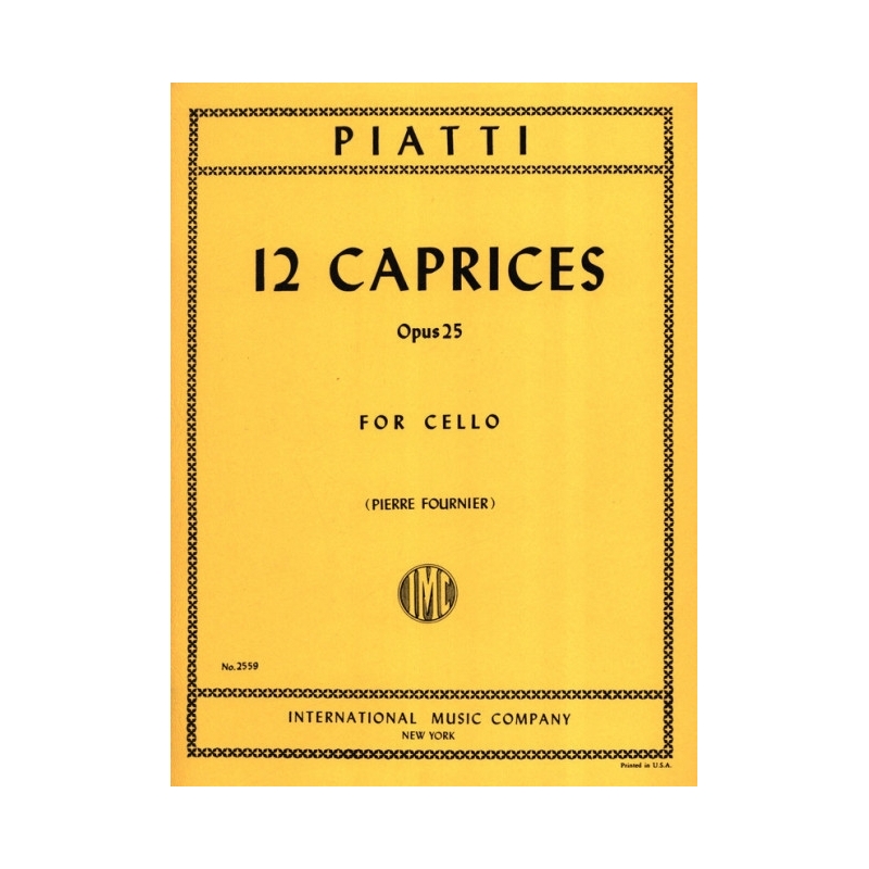 Piatti, Alfred - 12 Caprices op. 25