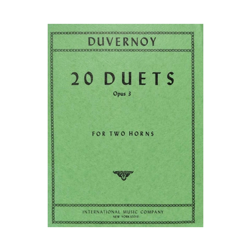 Duvernoy, Frédéric Nicolas - 20 Duets op. 3 