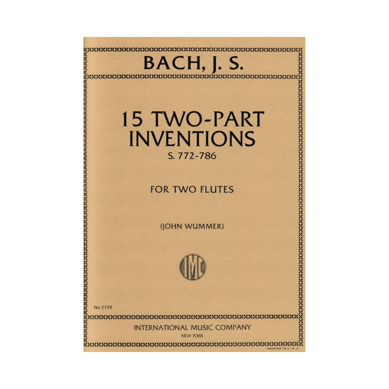 Bach, J.S - 15 Two-Part Inventions BWV 772-786