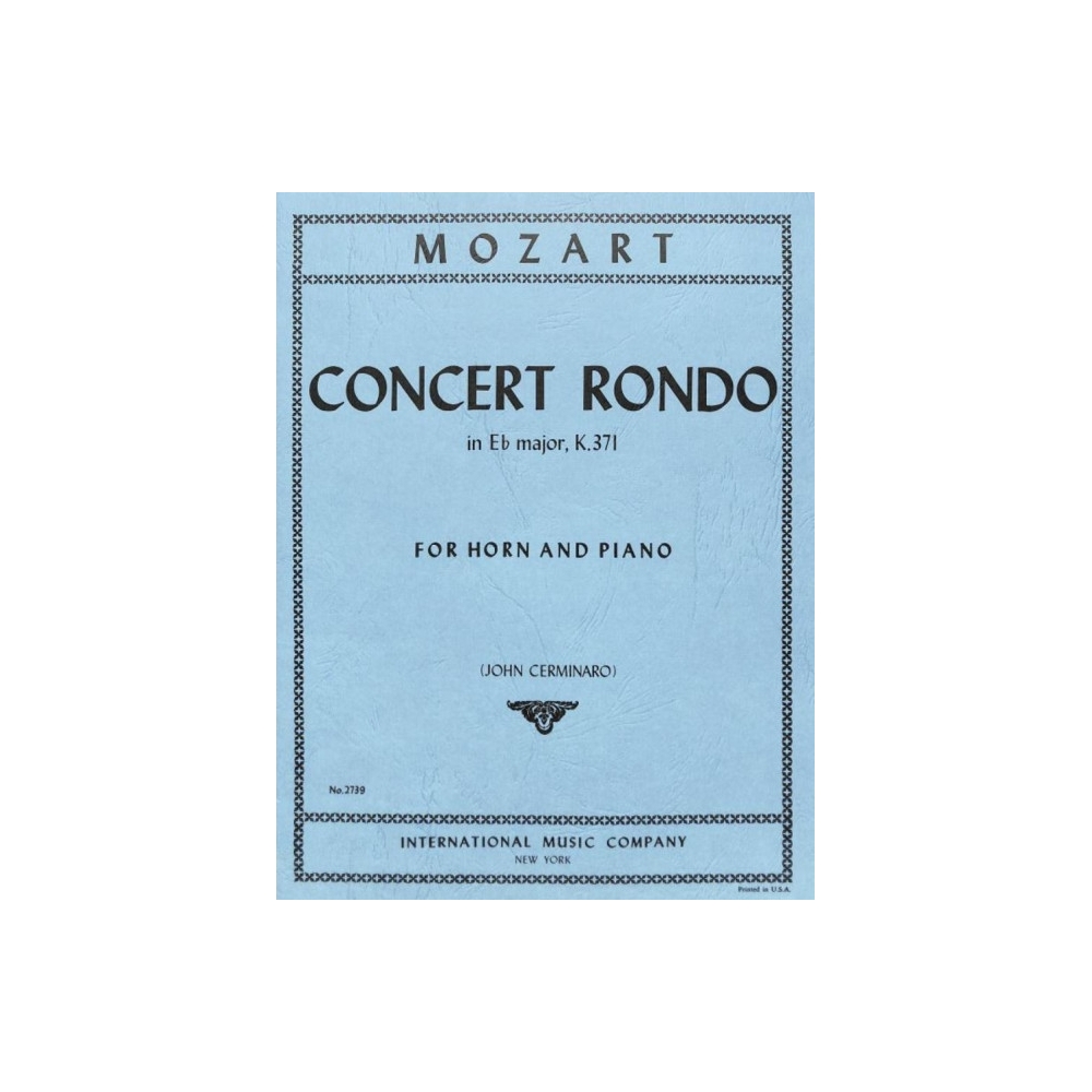Mozart, Wolfgang Amadeus - Concerto Rondo in Eb major KV 371 
