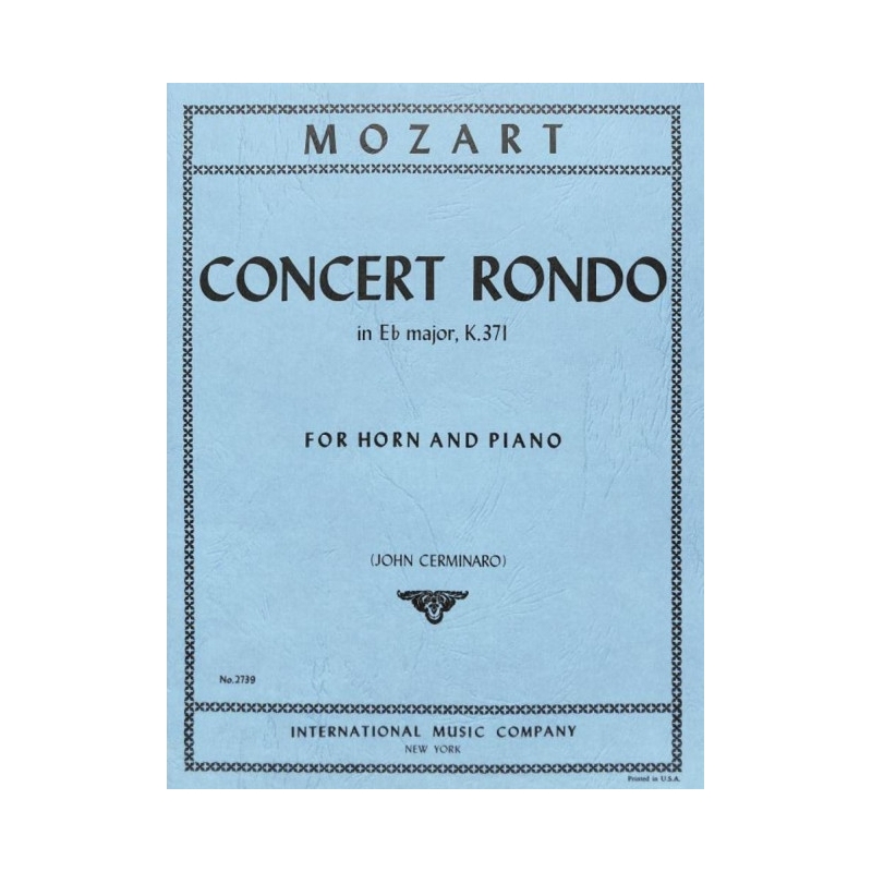 Mozart, Wolfgang Amadeus - Concerto Rondo in Eb major KV 371 