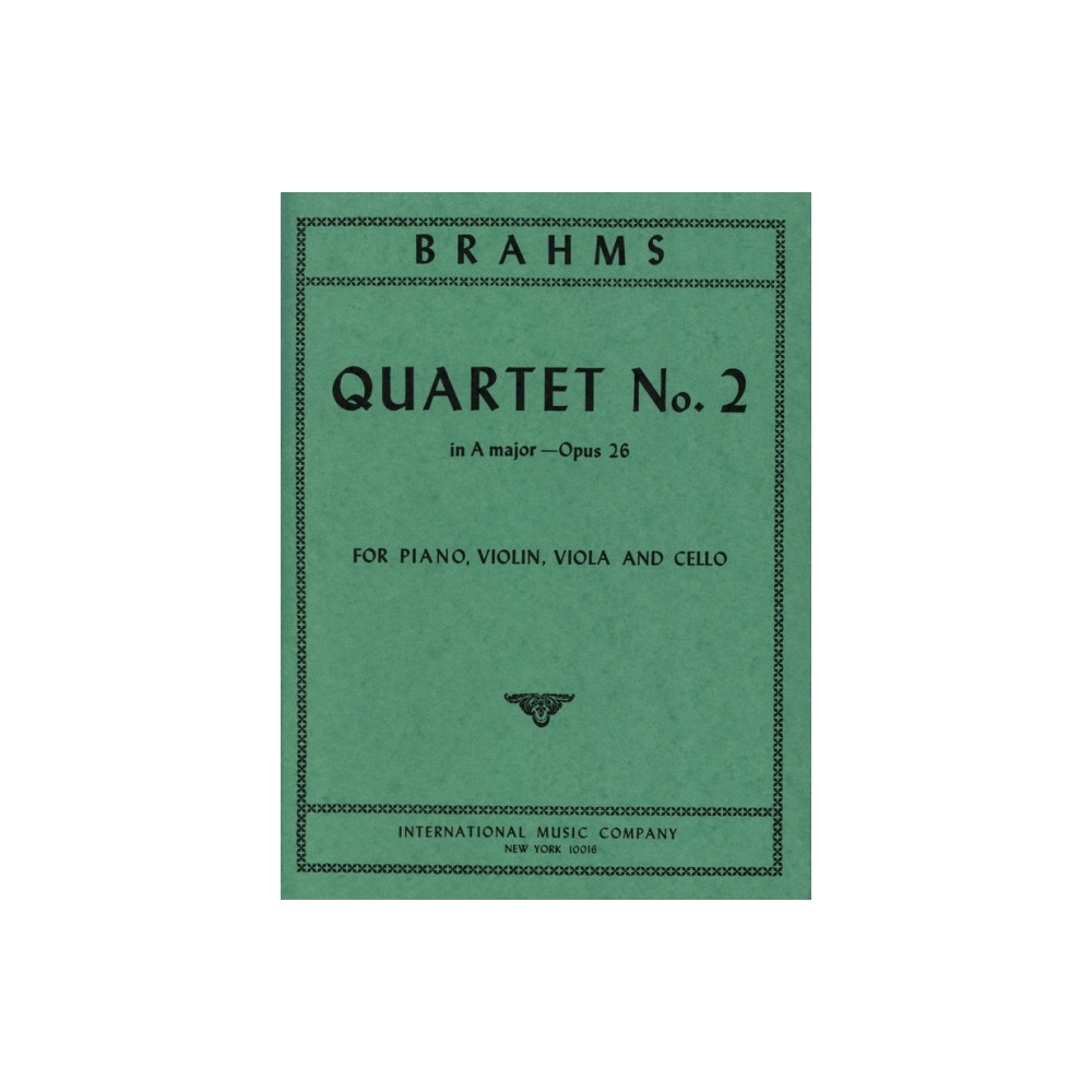 Brahms, Johannes - Quartet No. 2 in A major op. 26 