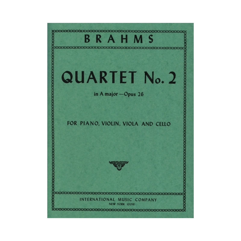 Brahms, Johannes - Quartet No. 2 in A major op. 26